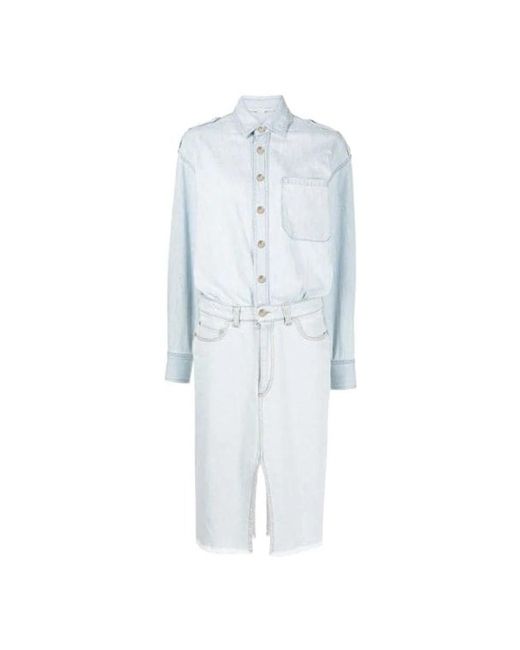 Stella McCartney Blue Shirt Dresses