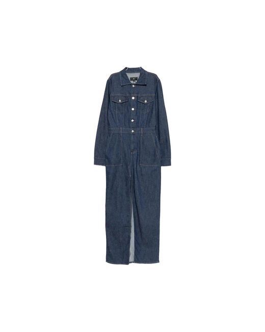 7 For All Mankind Blue Jumpsuits