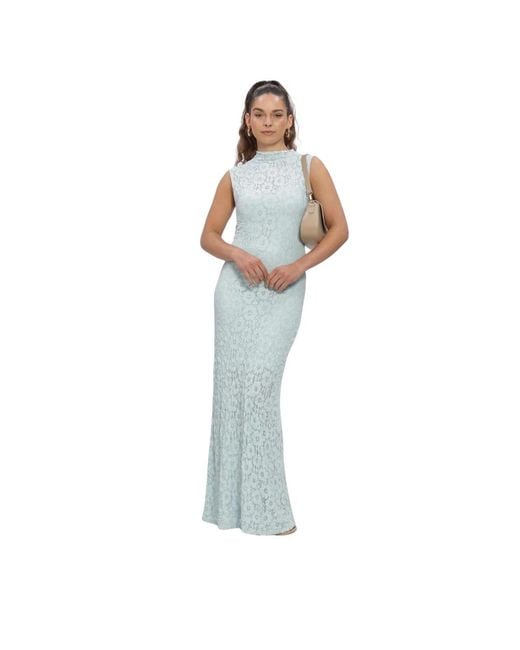 Object Objremi Sl Reg Long Dress in het Blue