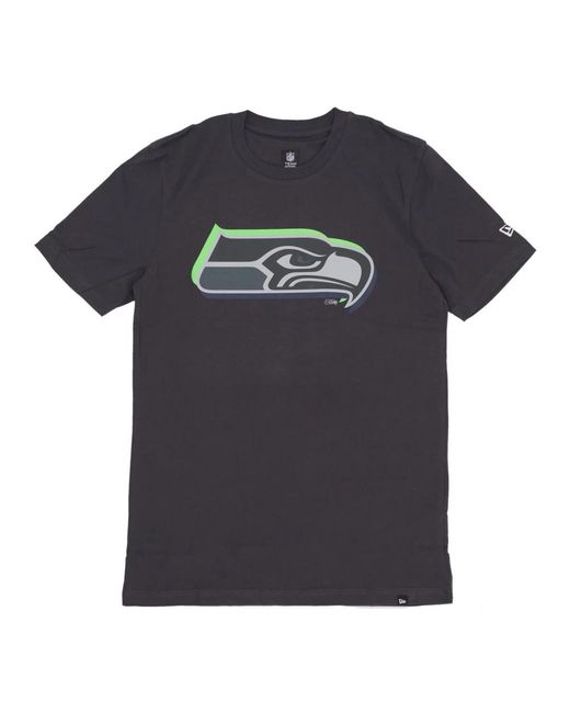 KTZ Tops ,Grijs ,Katoen Seattle Seahawks Draft Tee Shirt in het Black voor heren