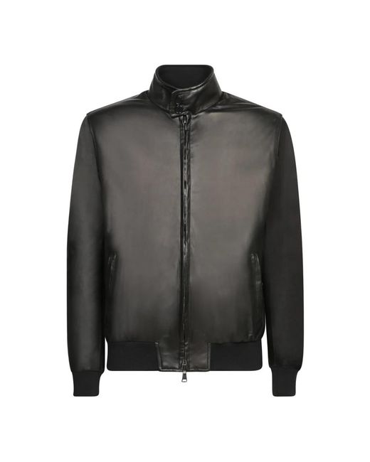 Leather Jackets Dell'Oglio pour homme en coloris Black