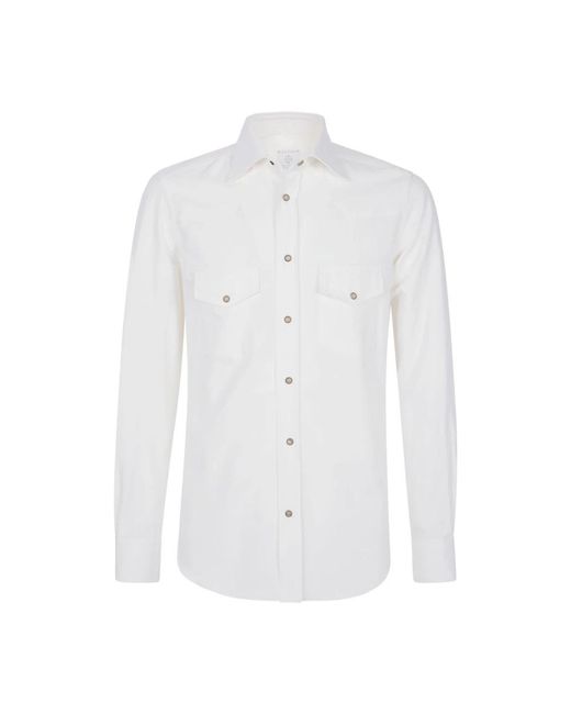 Casual Shirts Eleventy de hombre de color White