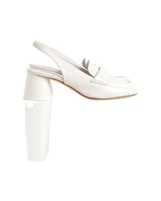 Halmanera White High Heel Sandals