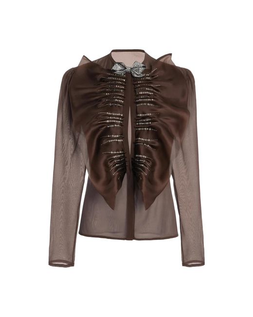 Genny Blouse in het Brown