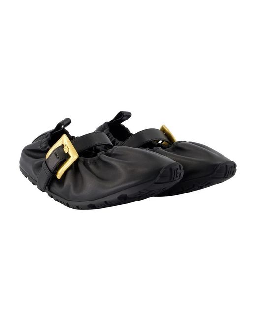 Balmain Black Racer 45 Ballerinas