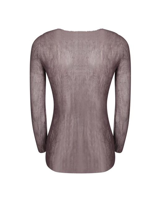 Issey Miyake Brown Blouses