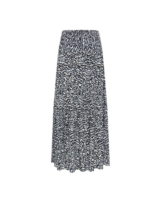 Kaffe Kamaxi Smock Rok in het Gray