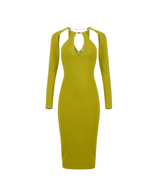 Elisabetta Franchi Women's Green Midi Dresses - www.rajagirimanappuram.com