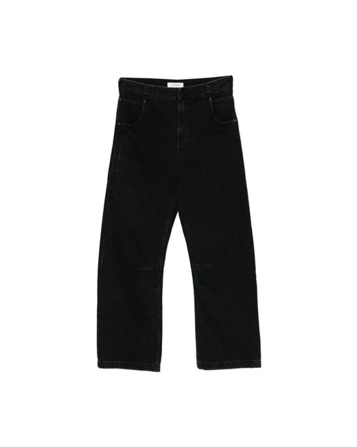 Entire studios Black Straight Jeans for men