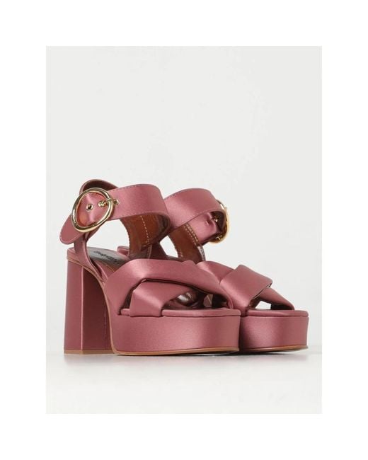 See By Chloé Pink High Heel Sandals