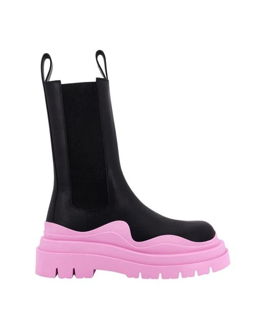Chelsea Boots di Bottega Veneta in Purple