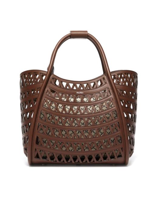 Max Mara Brown Handbags