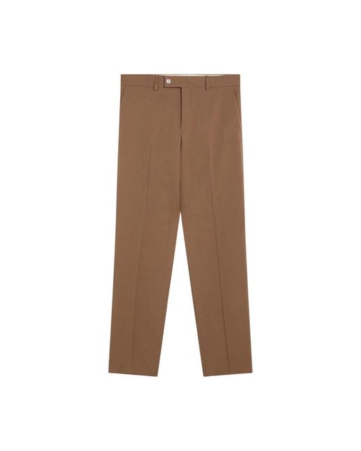 Fendi Brown Straight Trousers for men