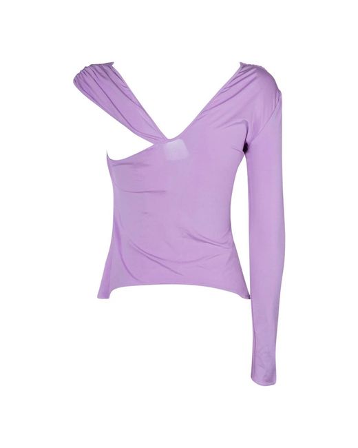 Nensi Dojaka Purple Long Sleeve T-Shirts