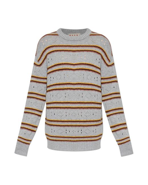 Marni Gray Cashmere Knitwear for men