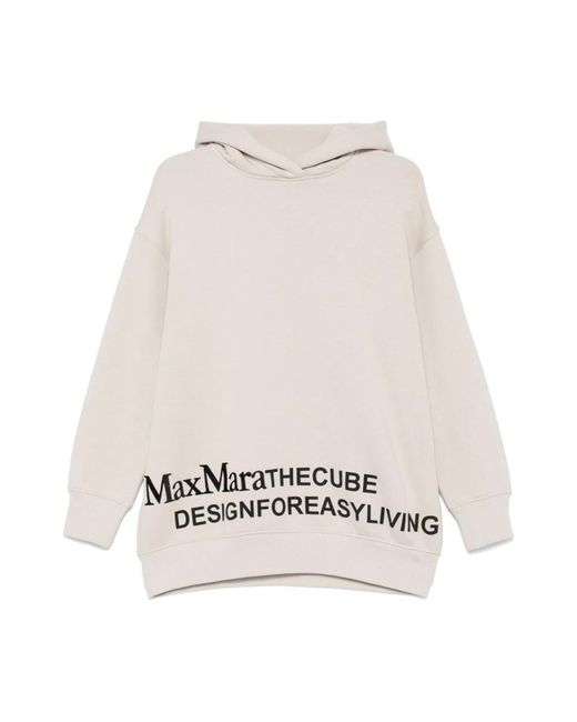 Max Mara Hoodies & Sweatvesten Trui Met Lange Mouwen in het Natural