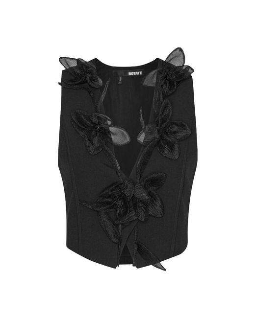 ROTATE BIRGER CHRISTENSEN Black Vests