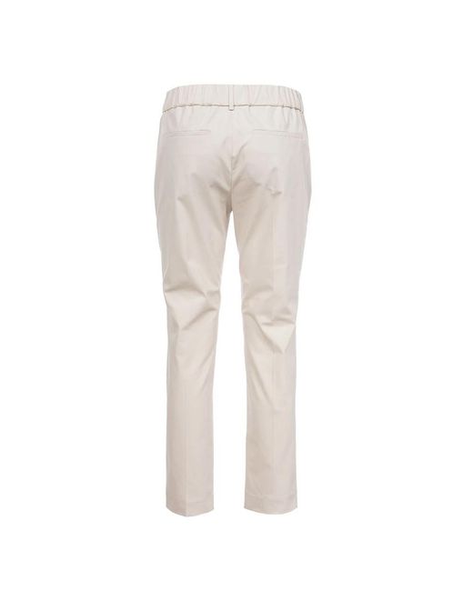 Brunello Cucinelli Natural Cropped Trousers