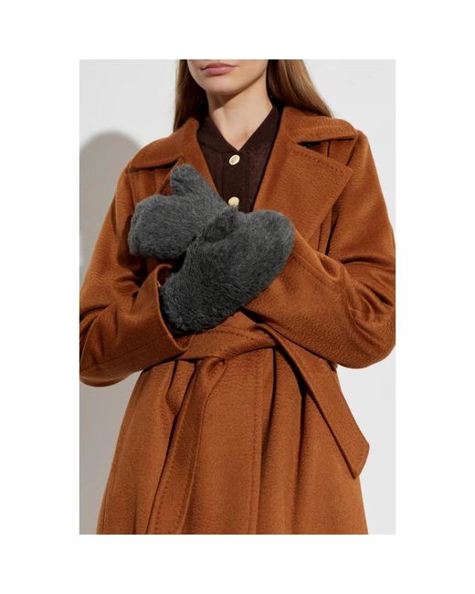 Max Mara Black Ombrato3 Fäustlinge