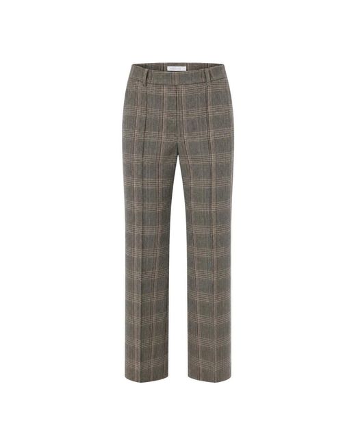 Patrizia Pepe Gray Straight Trousers