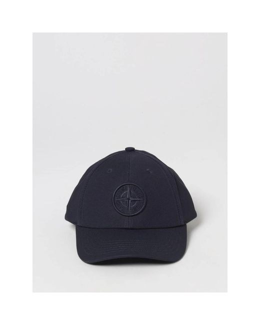 Caps di Stone Island in Blue da Uomo