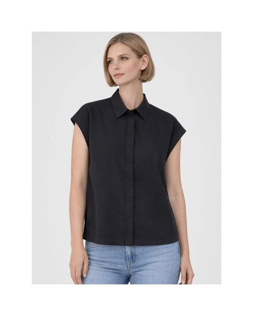 Shirts Blauer de color Black