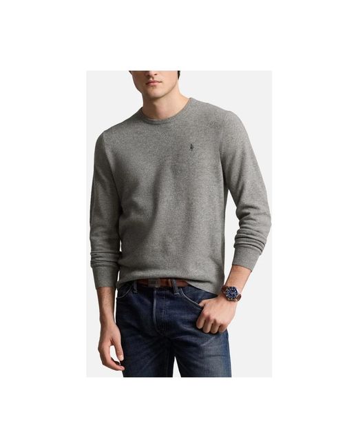 Polo Ralph Lauren Gray Round-Neck Knitwear for men