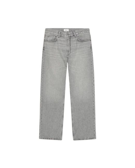 NN07 Gray Straight Jeans for men