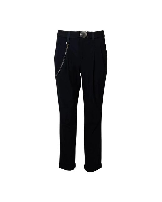 Pantalones sensitive® holgados High de color Black