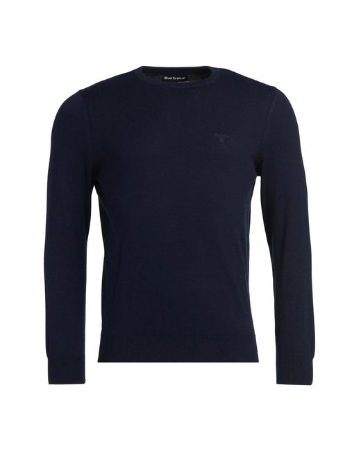 Barbour Blue Round-Neck Knitwear for men