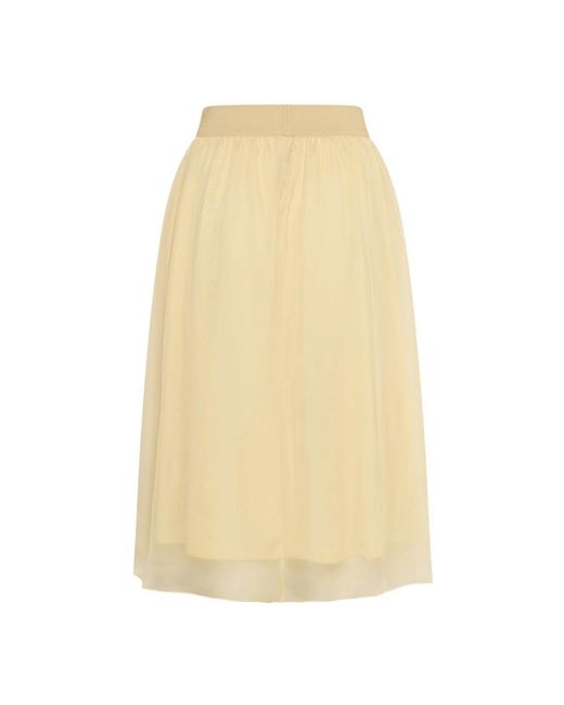 Saint Tropez Yellow Midi Skirts