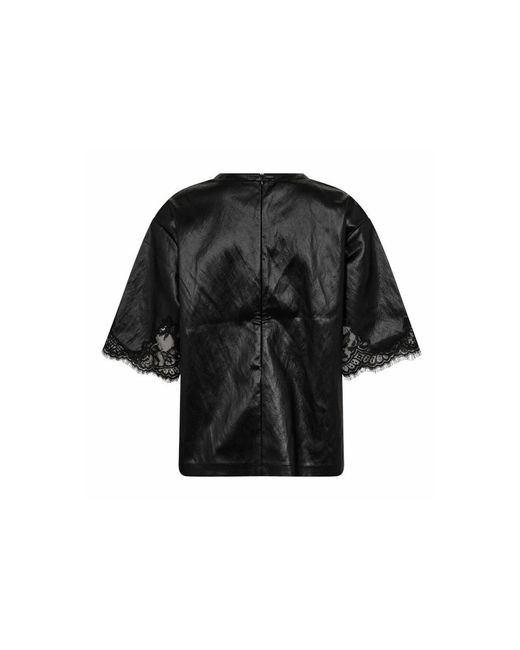 Blouses co'couture de color Black