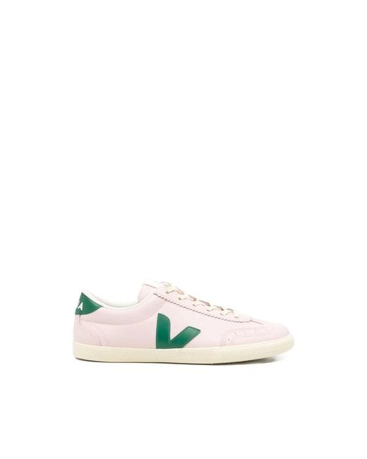 Veja White Sneakers With Petal Logo Detail