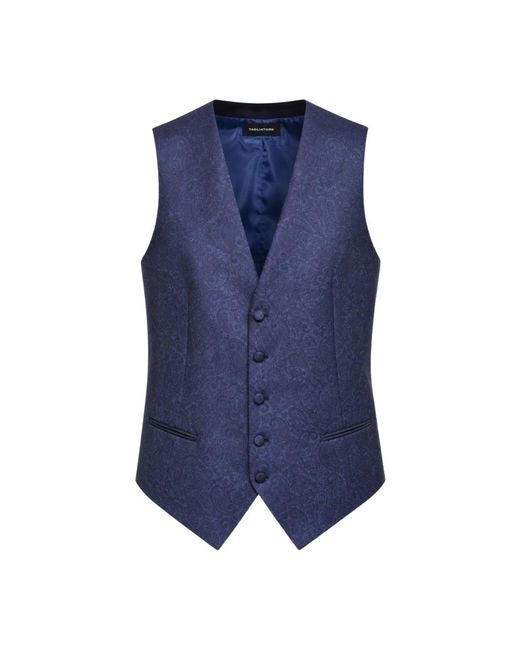 Tagliatore Blue Waistcoats for men