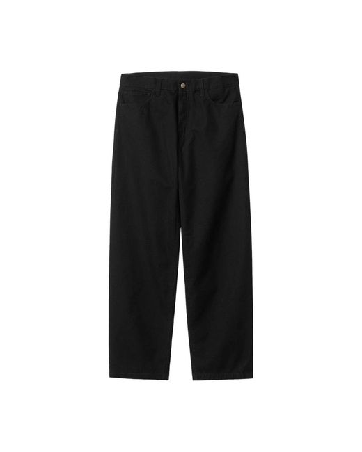 Carhartt Black Straight Trousers for men