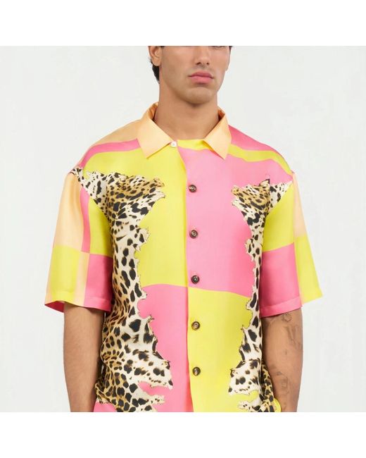 Roberto Cavalli Hemden in het Pink voor heren
