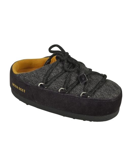 Moon Boot Black Mules