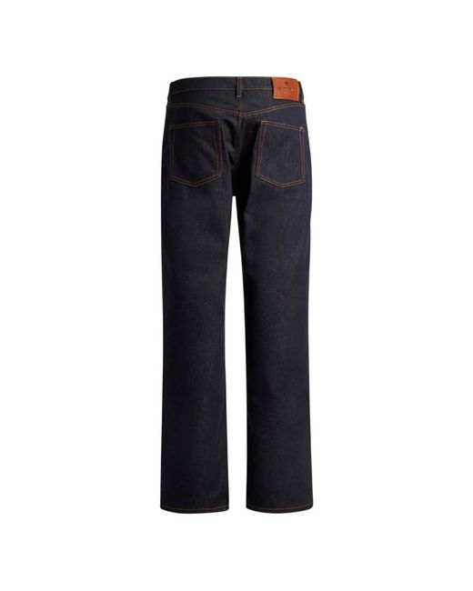Etro Blue Straight Jeans for men