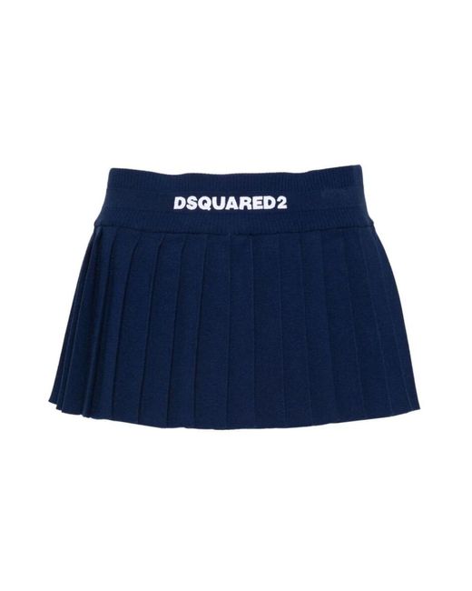 DSquared² Blue Short Skirts