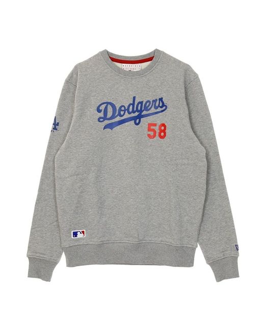 KTZ Dodgers Script Crew Sweatshirt in Gray für Herren
