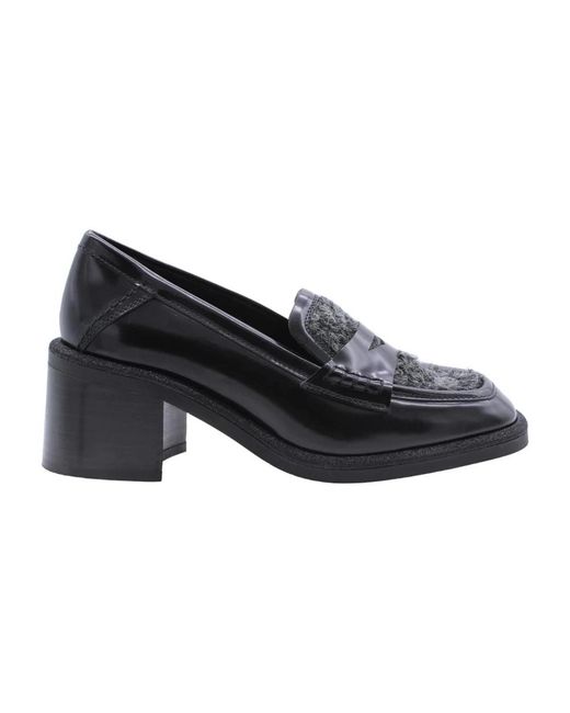 Pertini Schoenen ,Zwart ,Leer Stijlvolle Pump Voor Diverse Gelegenheden in het Blue