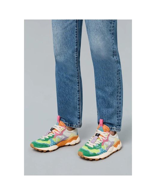 Flower Mountain Blue Sneakers