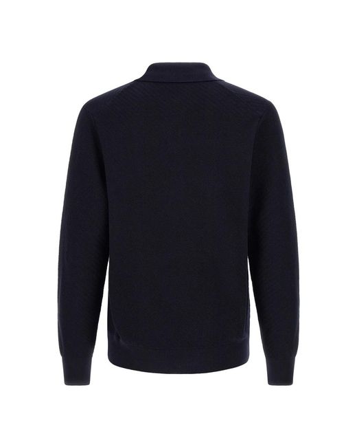 Boss Blue V-Neck Knitwear for men