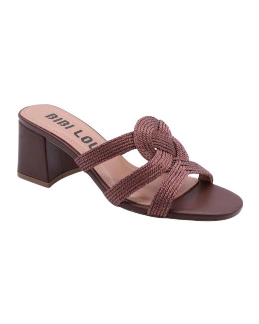 Heeled Mules Bibi Lou de color Brown