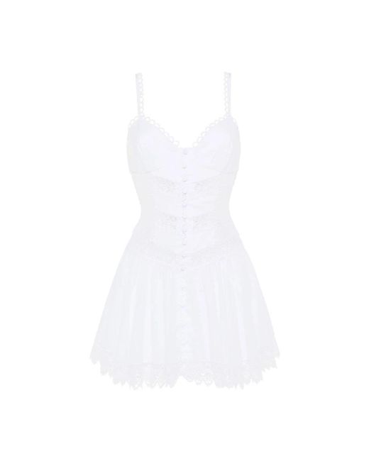 Charo Ruiz White Short Dresses