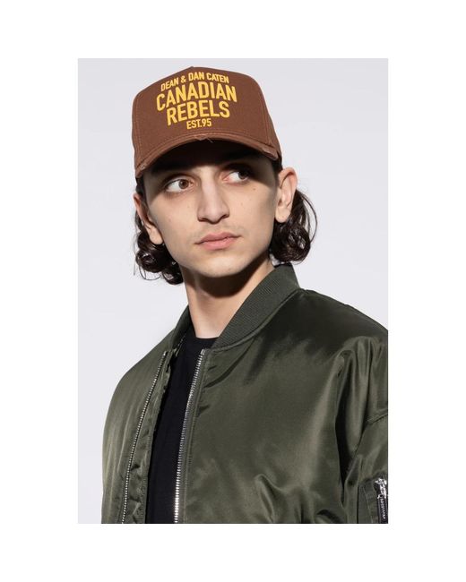DSquared² Brown Caps for men