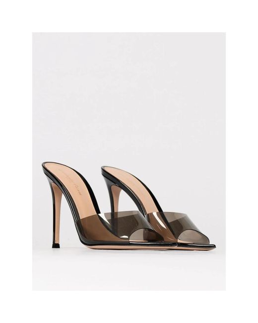 Gianvito Rossi Black Heeled Mules