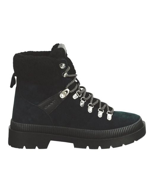Gant Black Lace-Up Boots