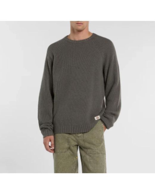 Dickies Gray Round-Neck Knitwear for men