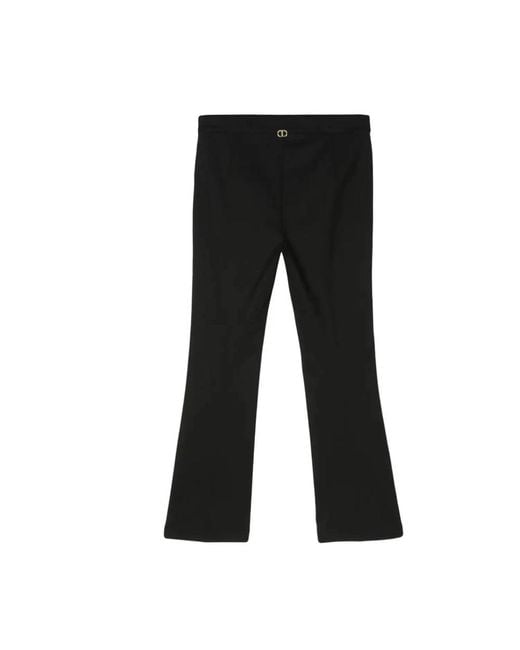 Twin Set Black Cropped Trousers